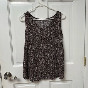LOFT floral sleeveless blouse top